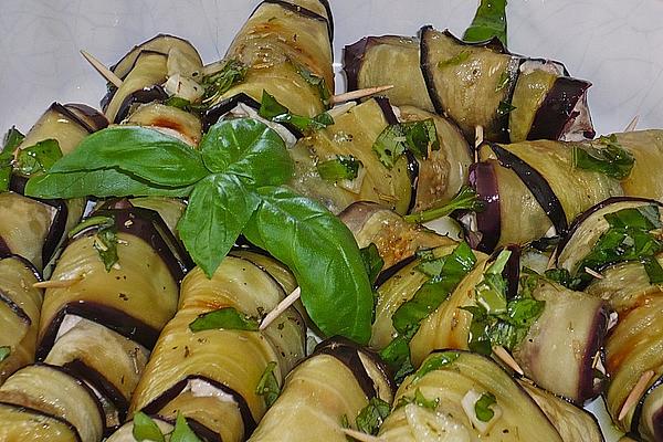 Eggplant Roulade with Goat Cheese Filling