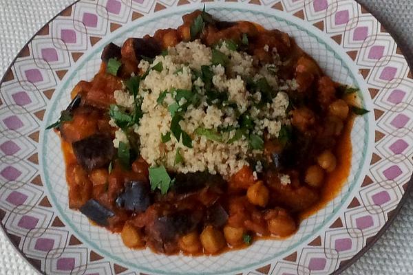 Eggplant Stew with Lemon Couscous