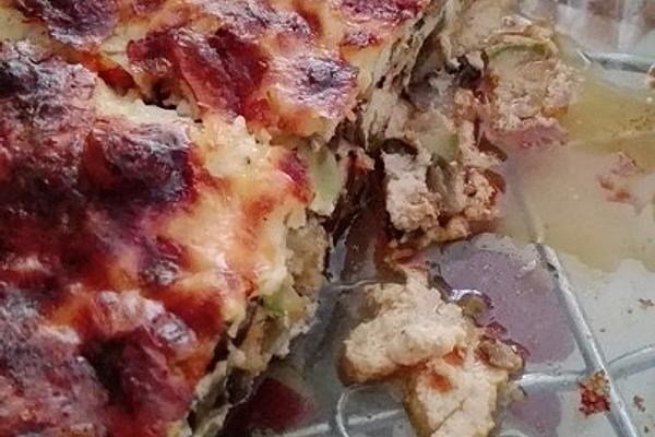 Eggplant – Zucchini – Frittata with Cheese