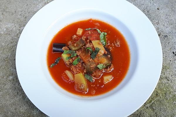 Eggplant – Zucchini – Potato – Mince – Casserole