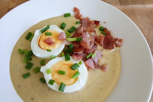 Eggs in Bacon – Mustard Sauce