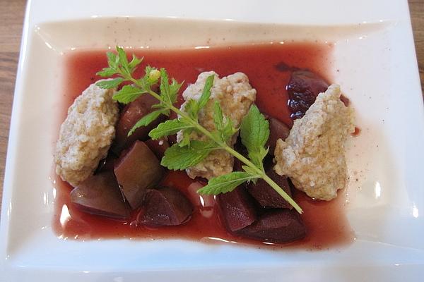 Elderberry Soup with Semolina Dumplings