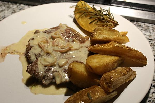 Entrecôtes with Roquefort Sauce