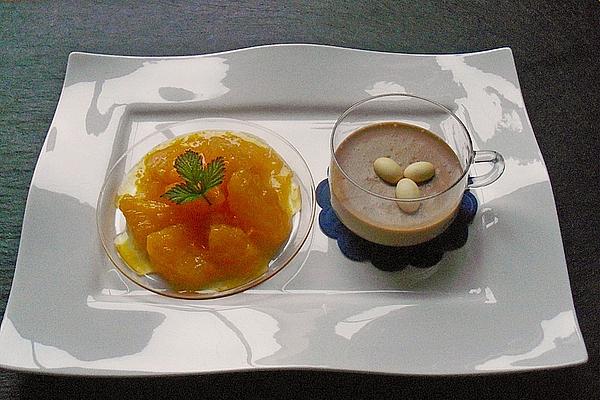 Espresso Mousse with Orange Salad