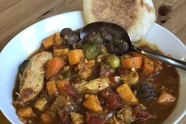 Ethiopian Stew with Chestnuts and Chicken