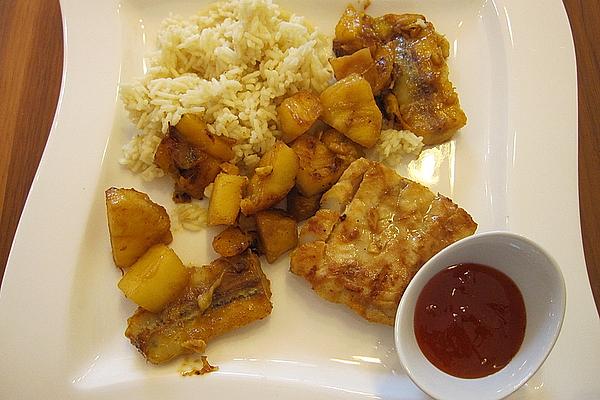 Exotic Grill Fish with Fruit