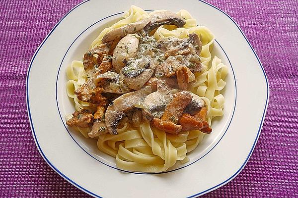 Farfalle with Mushroom Ragout