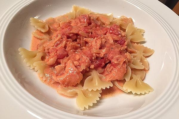 Farfalle with Smoked Salmon Sauce À La Gabi