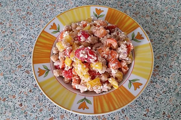 Fast Athlete Salad with Chickpeas and Tuna
