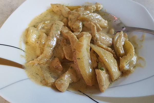 Fennel and Chicken Strips