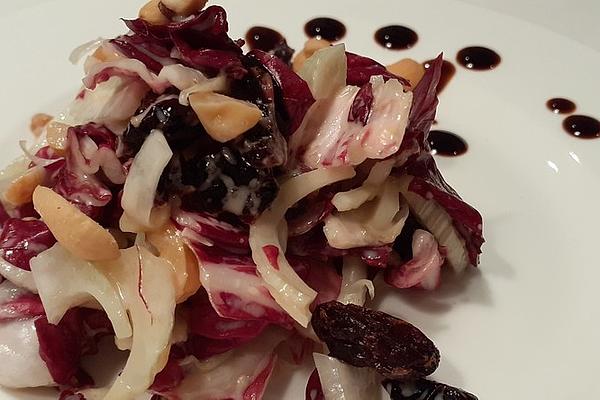 Fennel and Radicchio Salad with Mango and Yogurt Dressing
