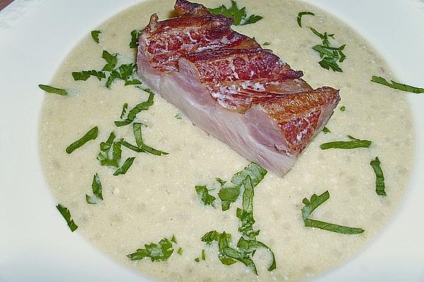 Fiefhusener Boddermelksupp with Bacon and Pearl Barley