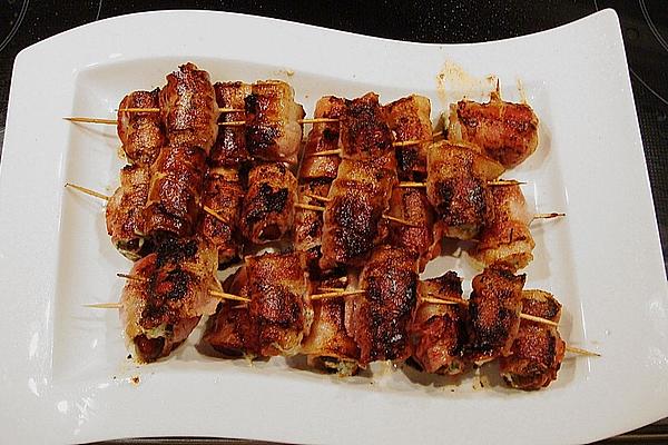 Filled Bacon Date Rolls