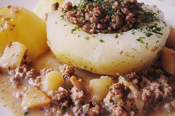 Filled Kohlrabi with Cream Sauce