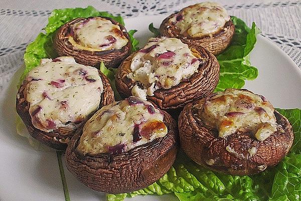 Filled Mushrooms with Crème Fraîche