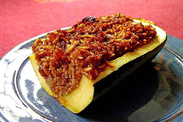 Filled Zucchini with Arabic Touch