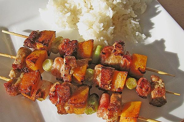 Fillet Skewers with Pumpkin