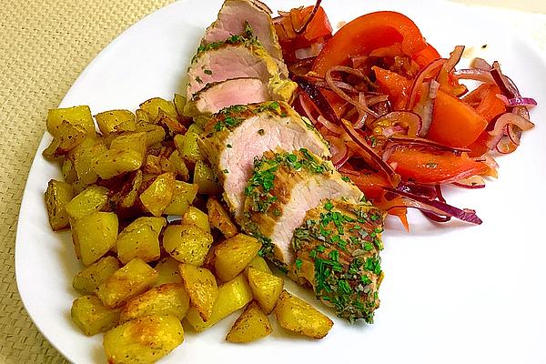 Fillet with Herb Coating from Oven