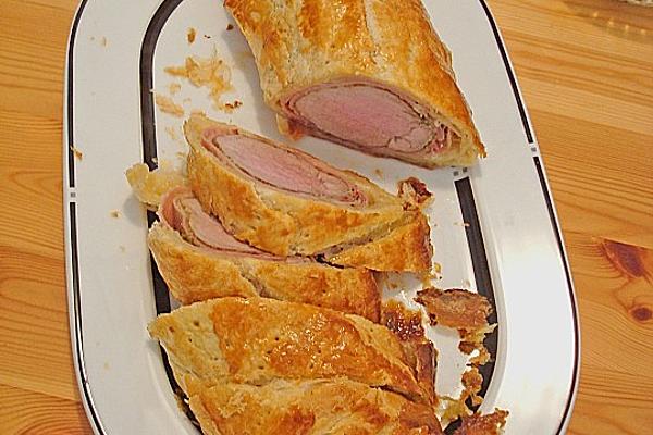 Fillet with Pesto, Wrapped in Puff Pastry