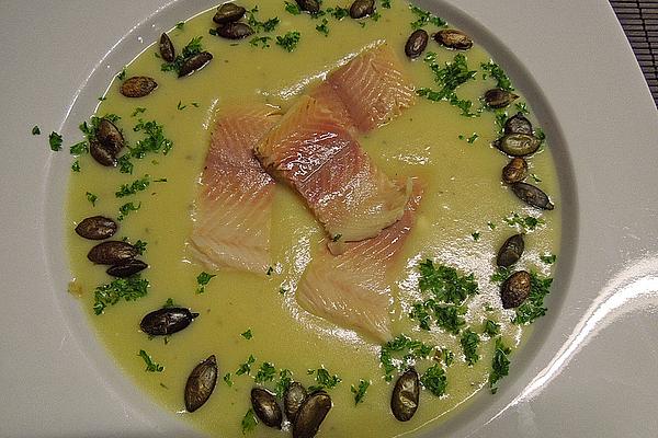 Fine Potato Soup with Trout