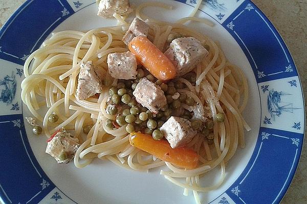 Fire Poppy Pasta with Salmon Sauce