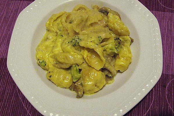 Fish Casserole with Pasta and Broccoli
