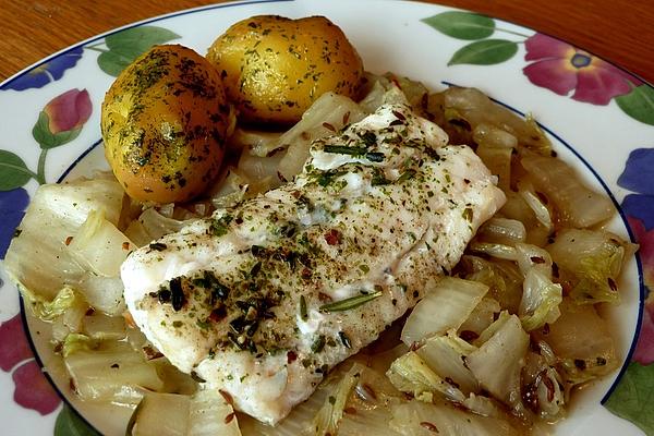 Fish Fillet on Chinese Cabbage