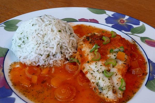 Fish Fillet with Paprika Sauce