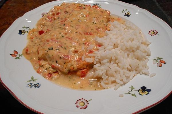 Fish in Paprika-cream Sauce
