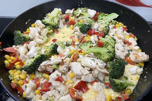 Fish Pan with Wholesome Vegetables