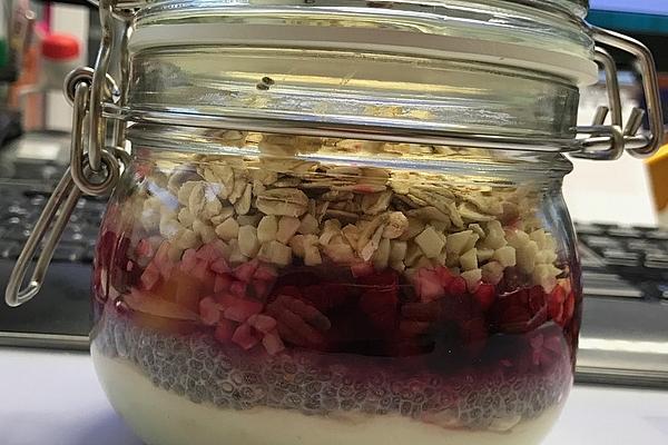 Fitness Chia Berry Pudding with Avocado Pulp