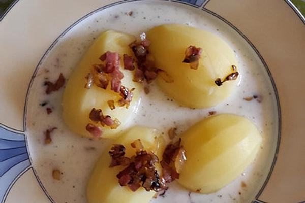 Flea Toad Jacket Potatoes with Buttermilk and Brown Onions