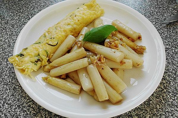 Fried Asparagus with Honey and Goat Cream Cheese – Crepes