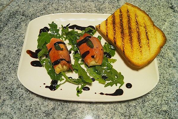 Fried Mozzarella in Parma Ham