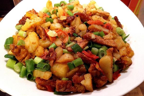 Fried Potato Tempeh Pans