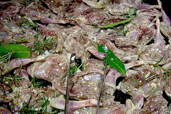 Fried Quail in White Wine