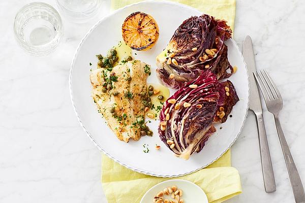 Fried Radicchio with Pine Nuts
