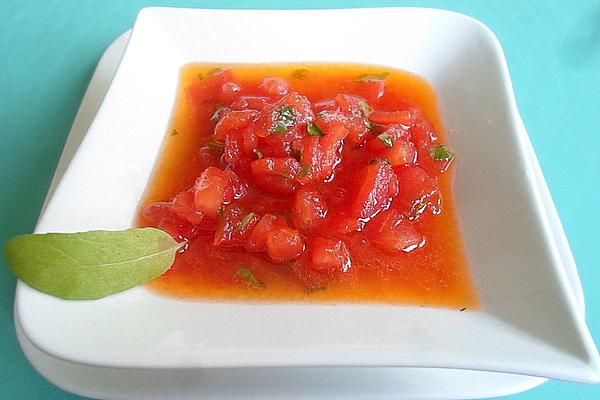 Fried Tomatoes with Cane Sugar and Balsamic Vinegar