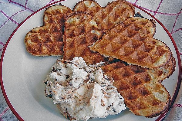 Frisian Tea Waffles with Plum Cream