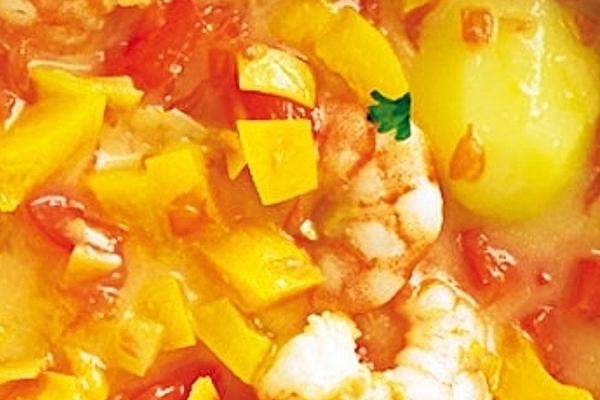 Fruity Prawn Stew with Paprika, Chilli, Coconut and Mango