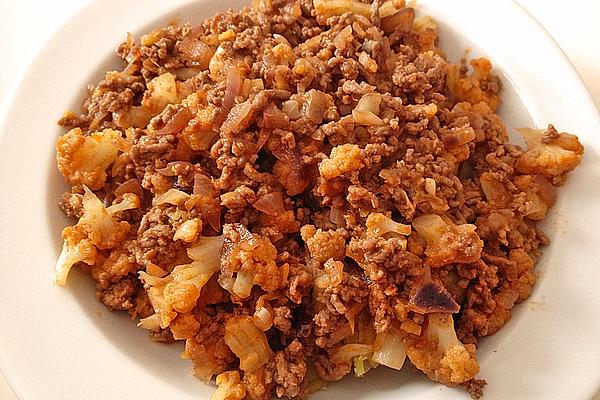 Ginger Cauliflower with Ground Beef