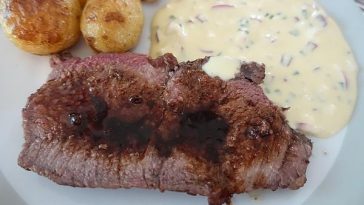 Beef with Homemade Tartar Sauce