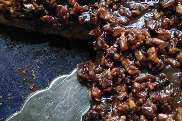 Gluten-free Apple Cake with Walnut Caramel Cream