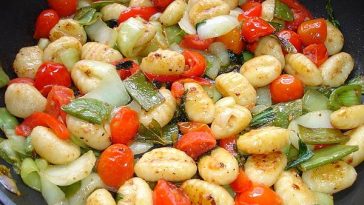 Gnocchi with Pak Choi