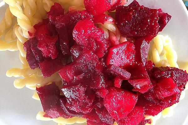 Gnocchi with Beets and Apples