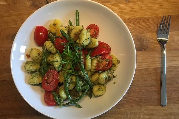 Gnocchi with Mint Pesto and Watercress