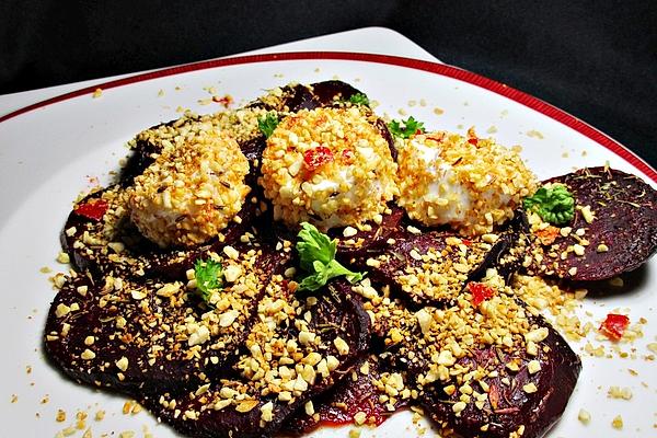 Goat Cheese on Beetroot