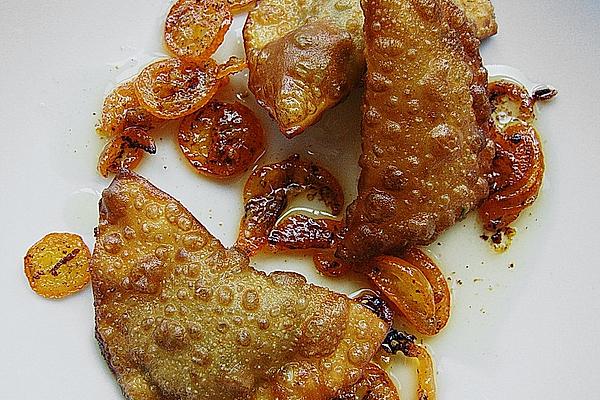 Goat Cheese Wonton with Kumquat Butter