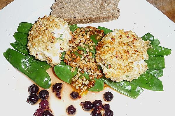 Goat Cream Cheese, Coated in Honey – Hazelnut Crust