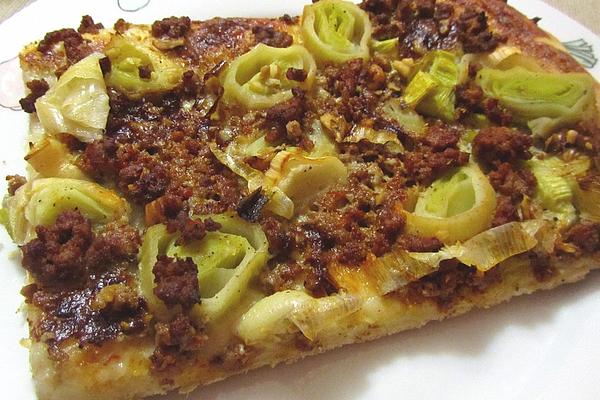 Gorgonzola – Leek – Pizza